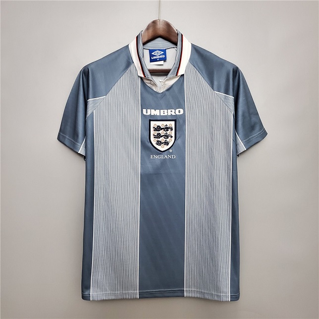 AAA Quality England 1996 European Cup Away Soccer Jersey